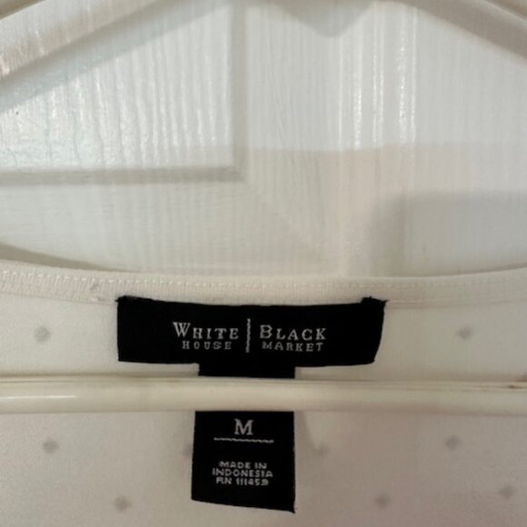 WHITE HOUSE BLACK MARKET LADIES WOMAN'S SHIRT TOP MEDIUM - Picture 3 of 6